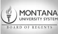 Logo of the Montana University System Board of Regents, featuring a torch symbol.
